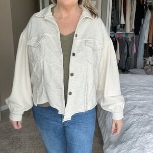 Women's Cream Shacket